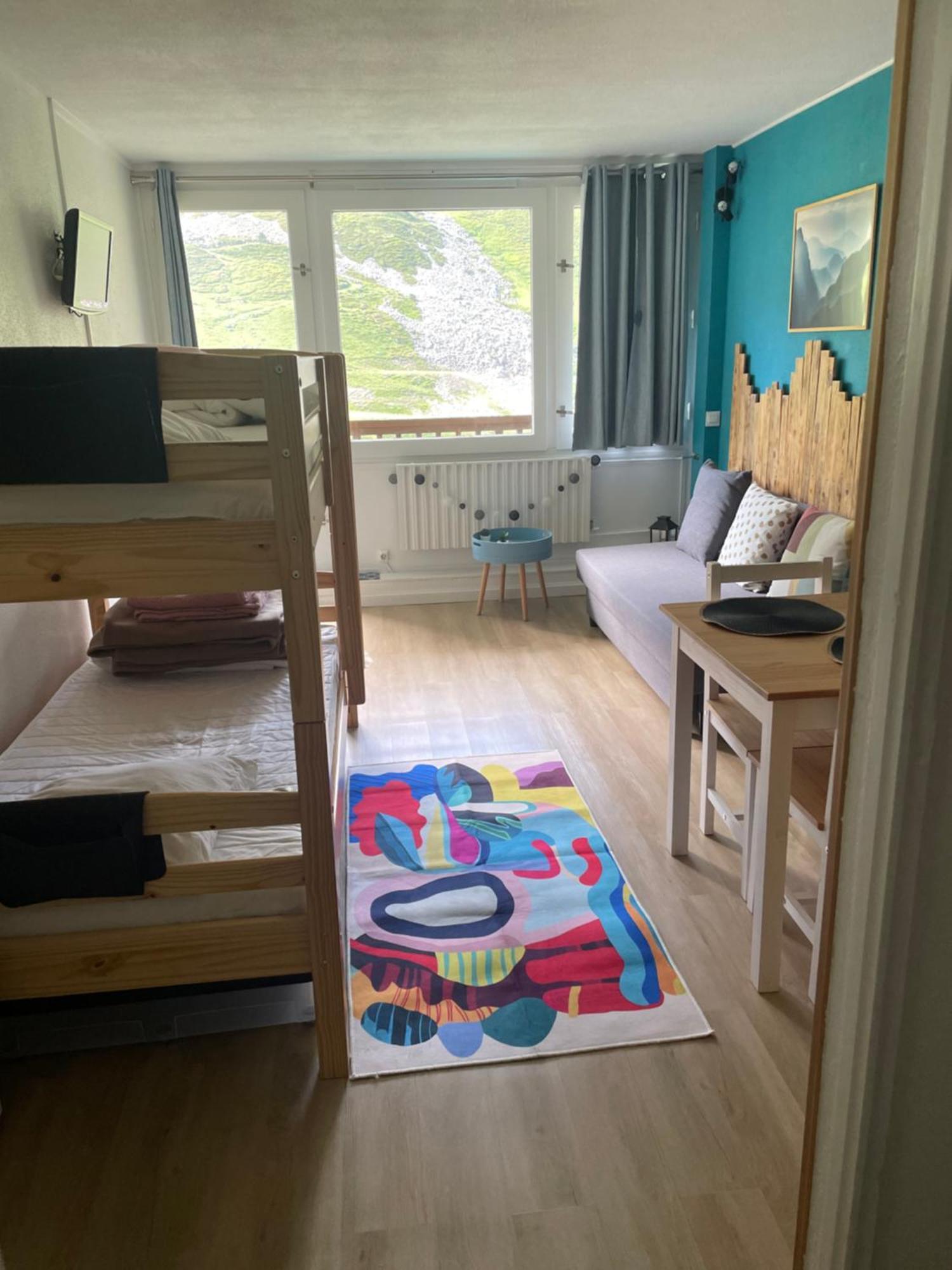 Studio mongie aux pieds des pistes avec balcon La Mongie Extérieur photo